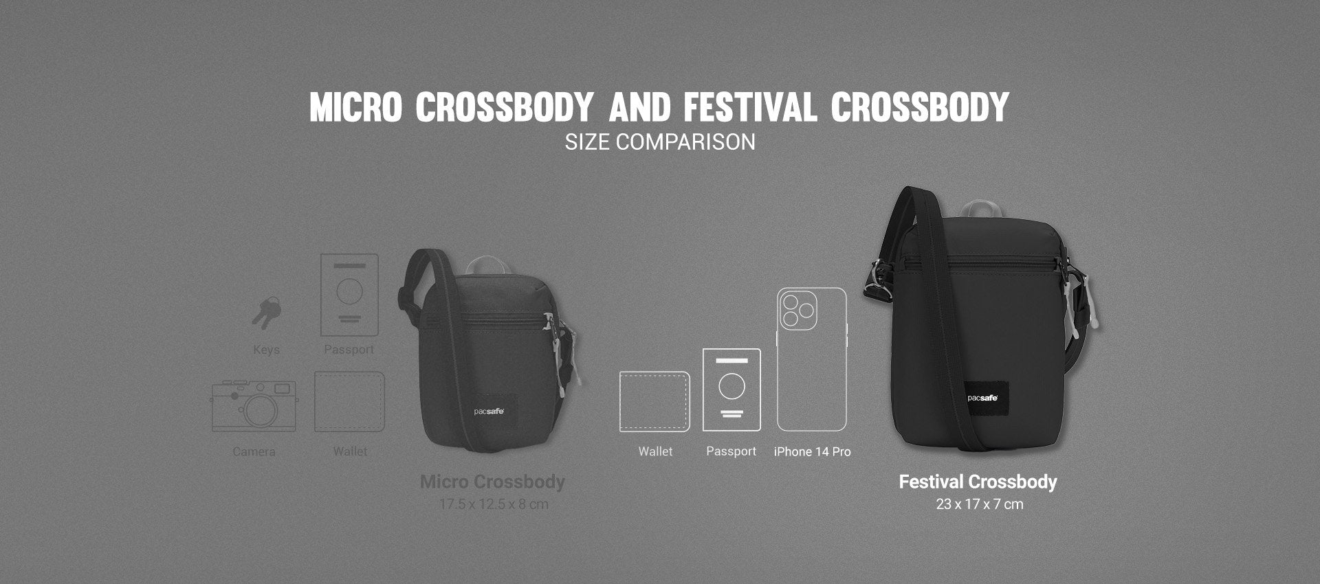 Pacsafe GO Anti-Theft Festival Crossbody