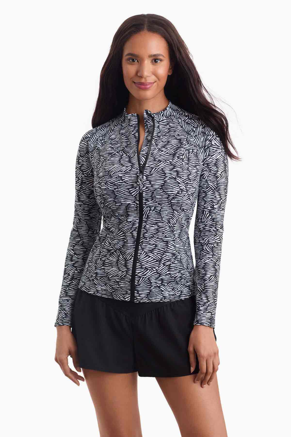 SHAPE SOLVER SUN SHIRT LONG SLEEVE UPF 50+ SUN PROTECTION