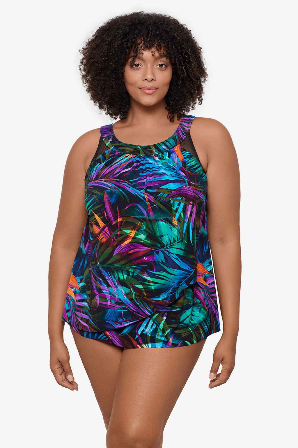 MIRICLESUIT PALMA PARADISO URSULA TANKINI TOP - FULL FIGURE