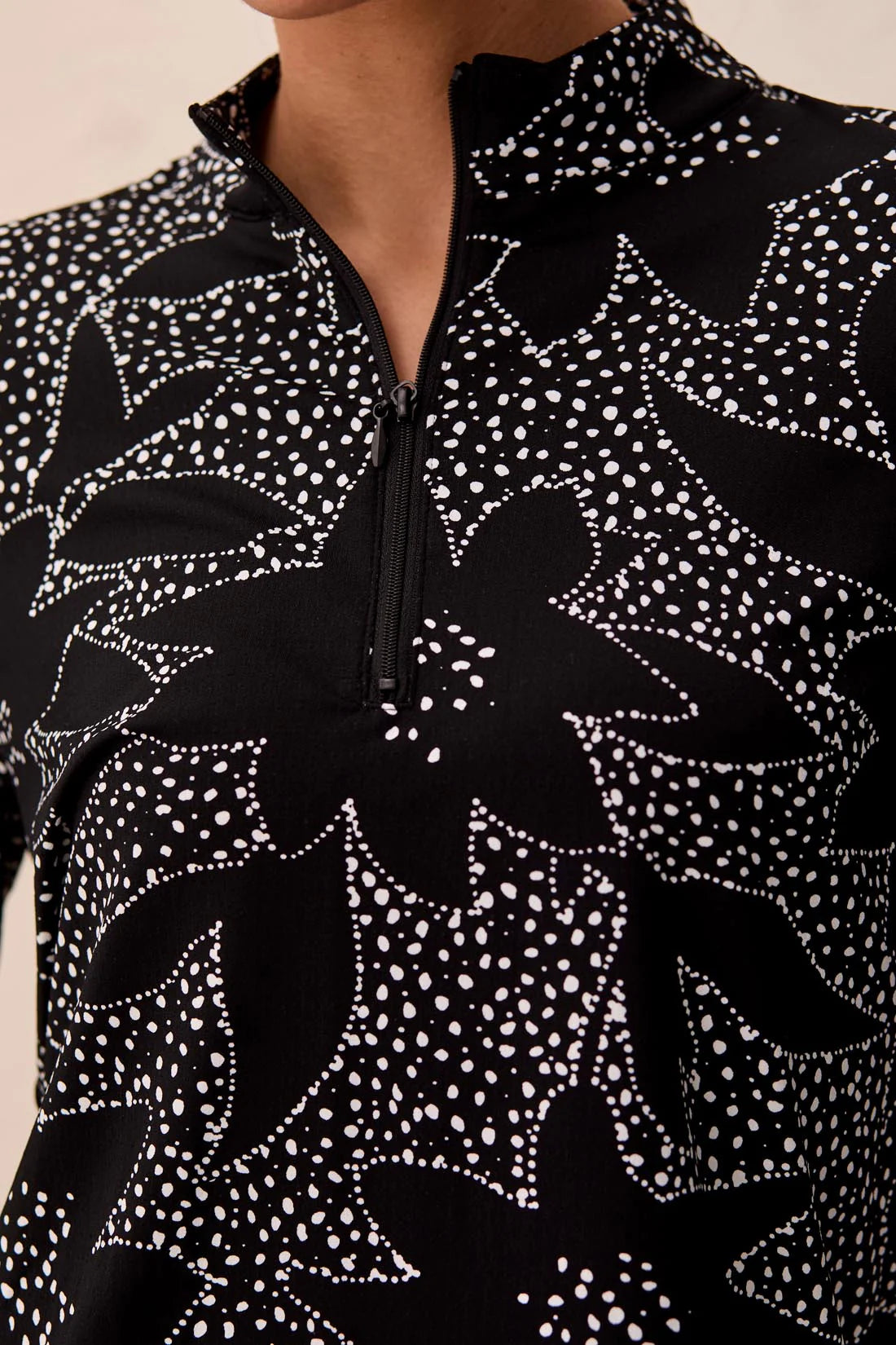 Tribal Sport UPF 50+ High Performancee Quarter-Zip Long Sleeve Pullover