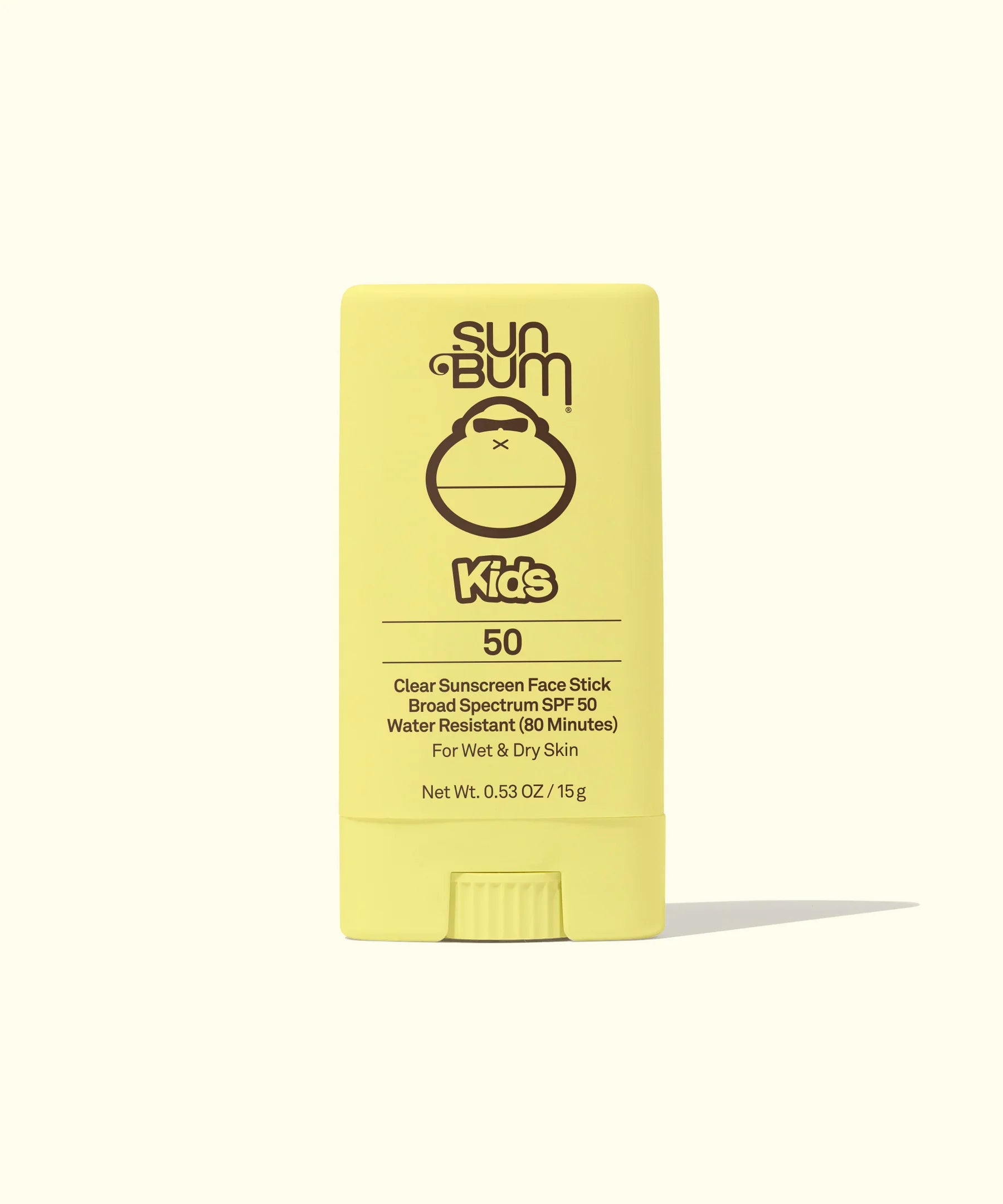 SUN BUM Kids SPF 50 Clear Sunscreen Face Stick