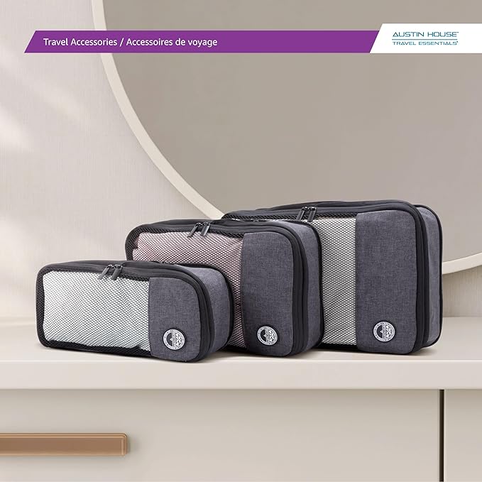 Austin House 3-Piece Compression Packing Cube Set