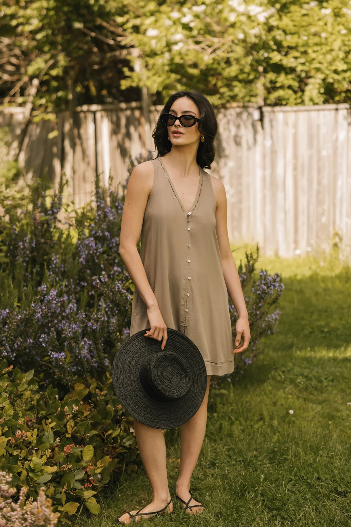 Koy Resort Capri Mini Dress Khaki