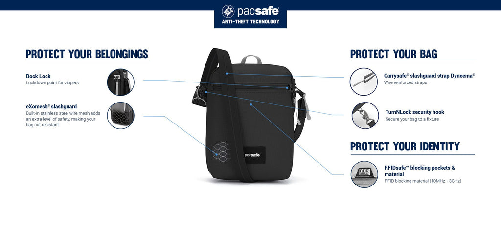 Pacsafe GO Anti-Theft Festival Crossbody
