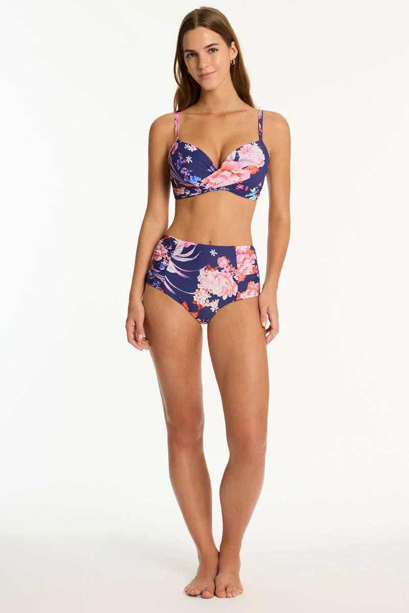 SEA LEVEL AUSTRALIA Indochine Cross Front Moulded Cup Bra