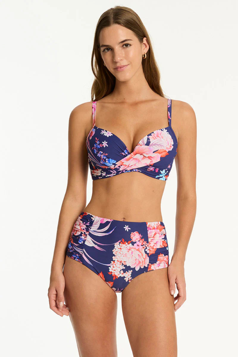 SEA LEVEL AUSTRALIA Indochine Cross Front Moulded Cup Bra