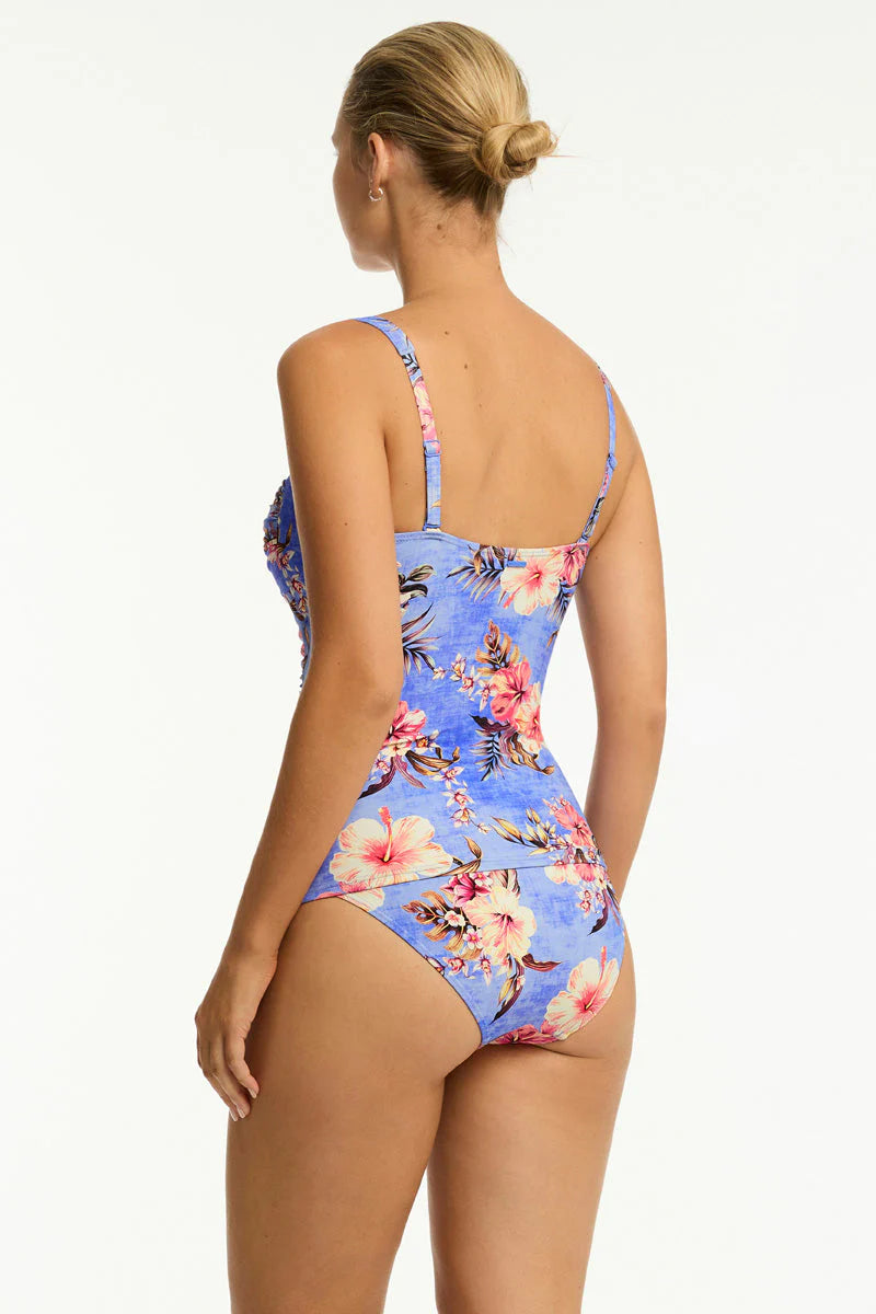 SEA LEVEL AUSTRALIA Blue Hawaii Twist Front Tankini