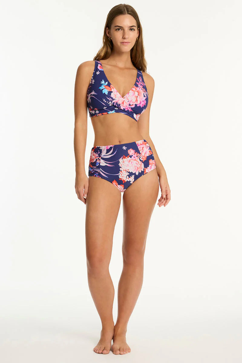 SEA LEVEL AUSTRALIA Indochine High Waist Gathered Side Pant