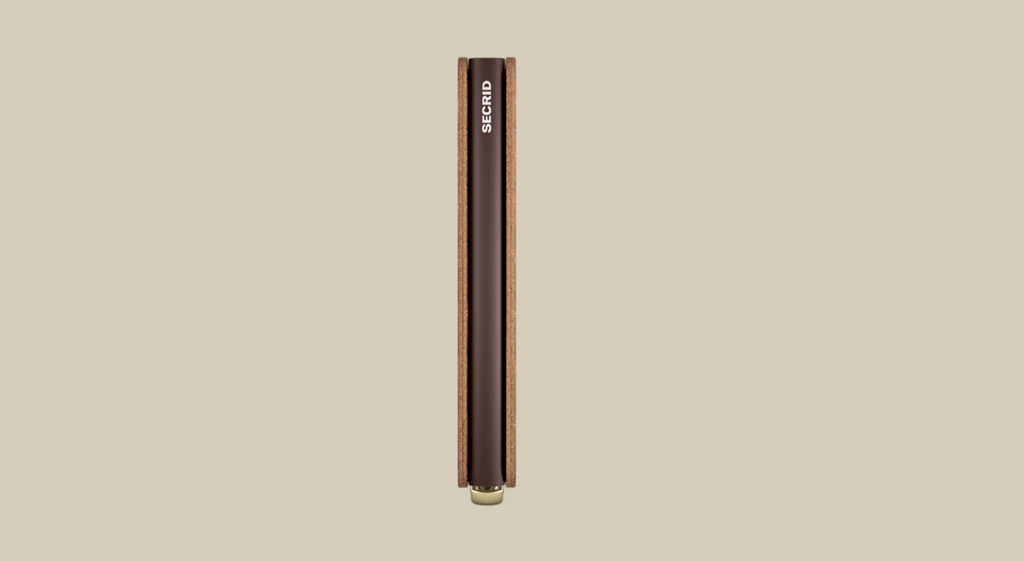 SECRID SLIM WALLET - EMBOSS LINES COGNAC