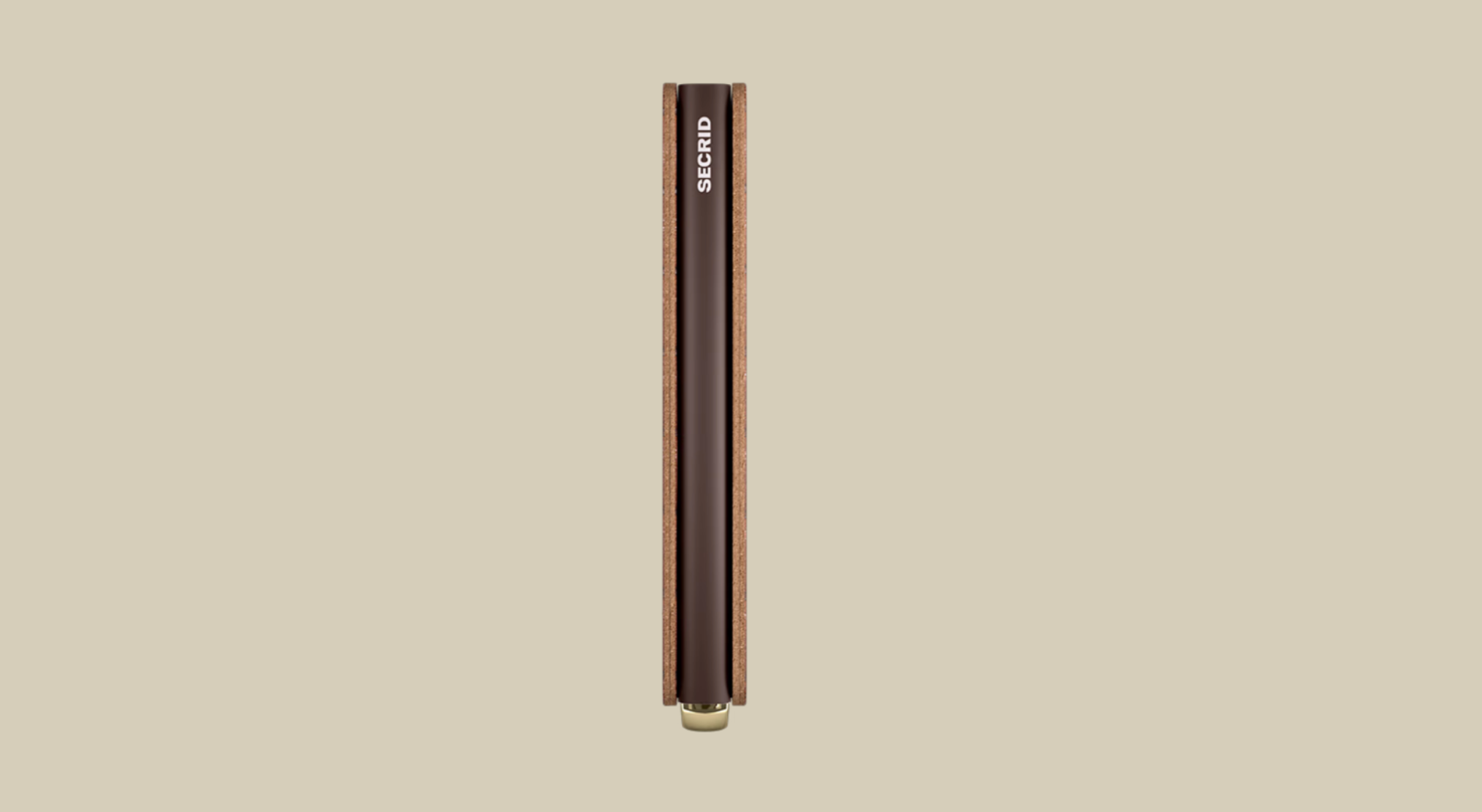 SECRID SLIM WALLET - EMBOSS LINES COGNAC