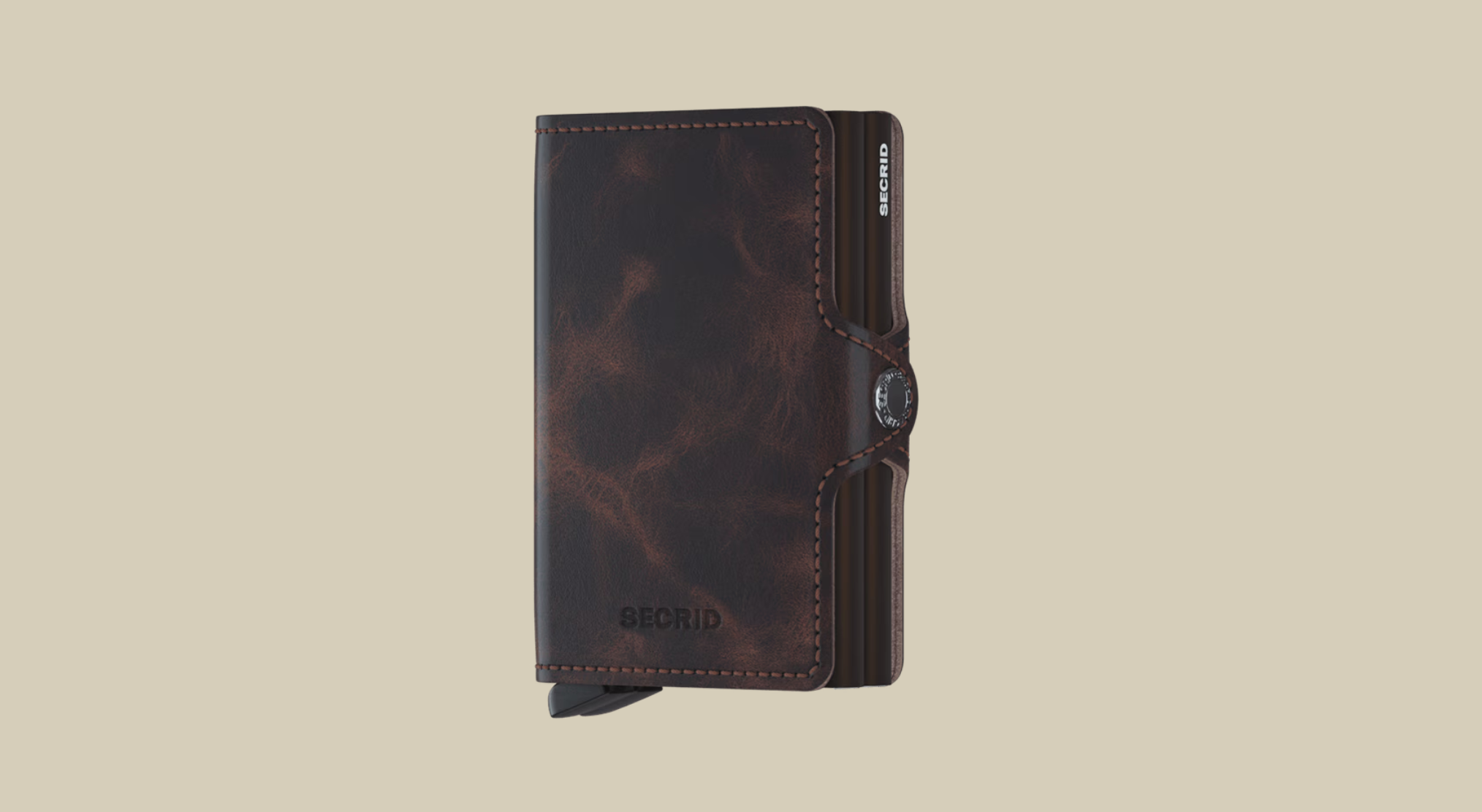 SECRID TWIN WALLET - VINTAGE CHOCOLATE