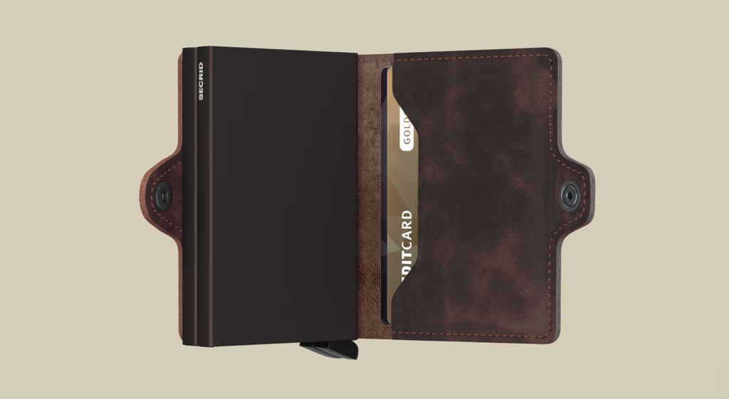 SECRID TWIN WALLET - VINTAGE CHOCOLATE