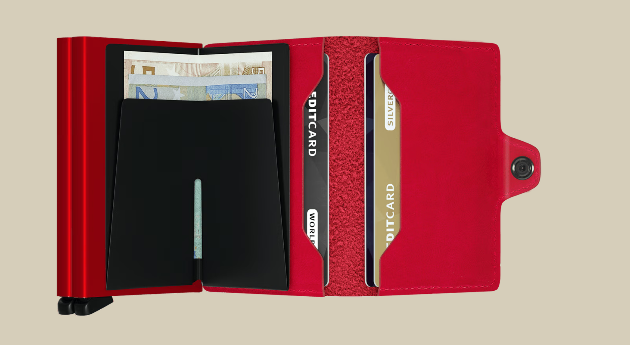 SECRID TWIN WALLET - ORIGINAL RED-RED