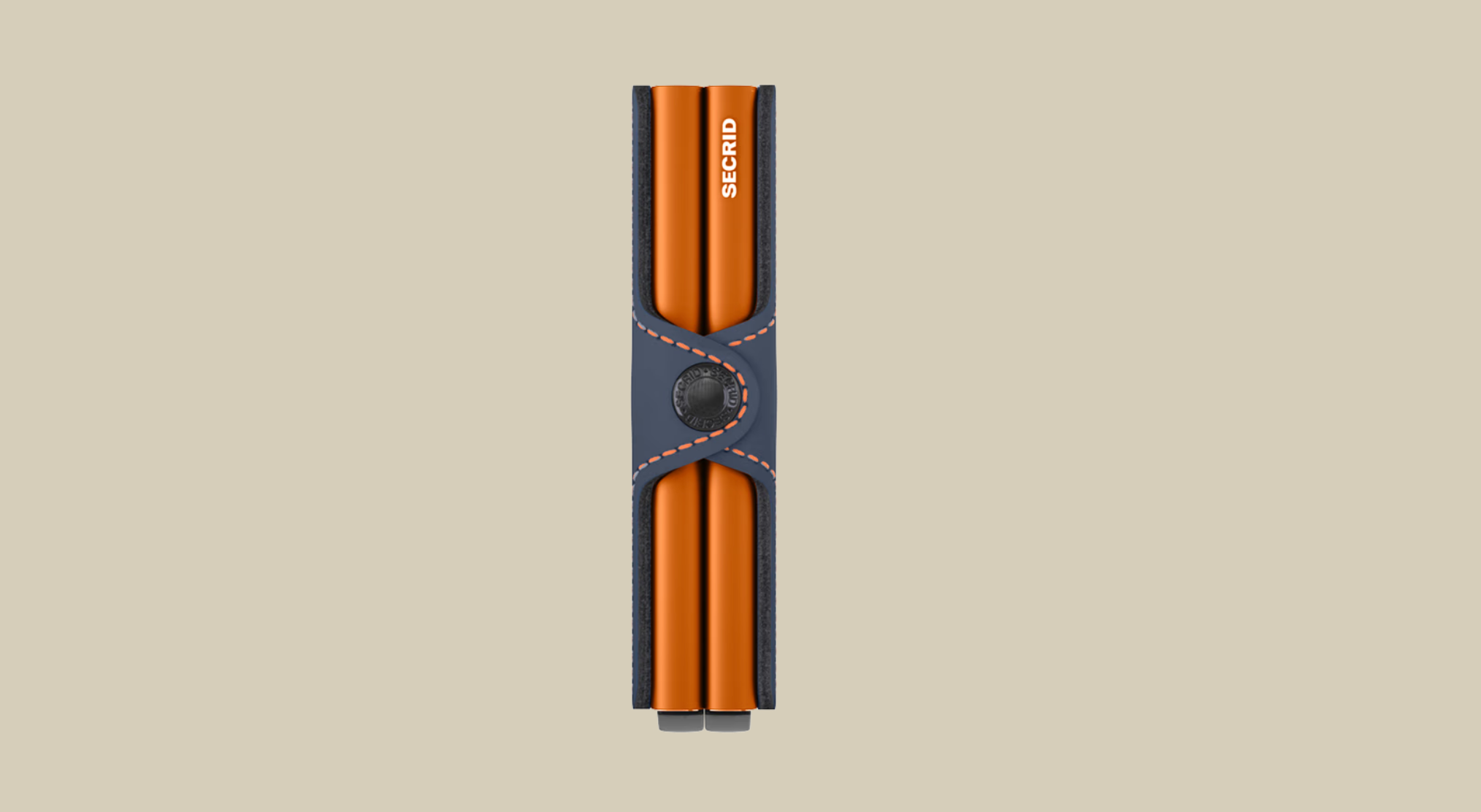 SECRID TWIN WALLET - MATTE NIGHT BLUE & ORANGE