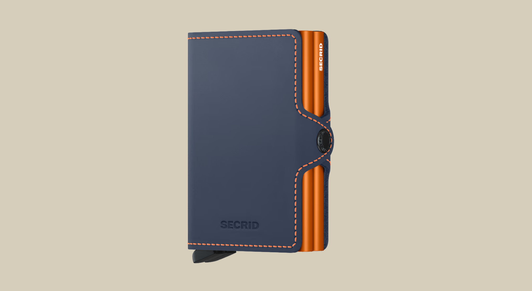 SECRID TWIN WALLET - MATTE NIGHT BLUE & ORANGE