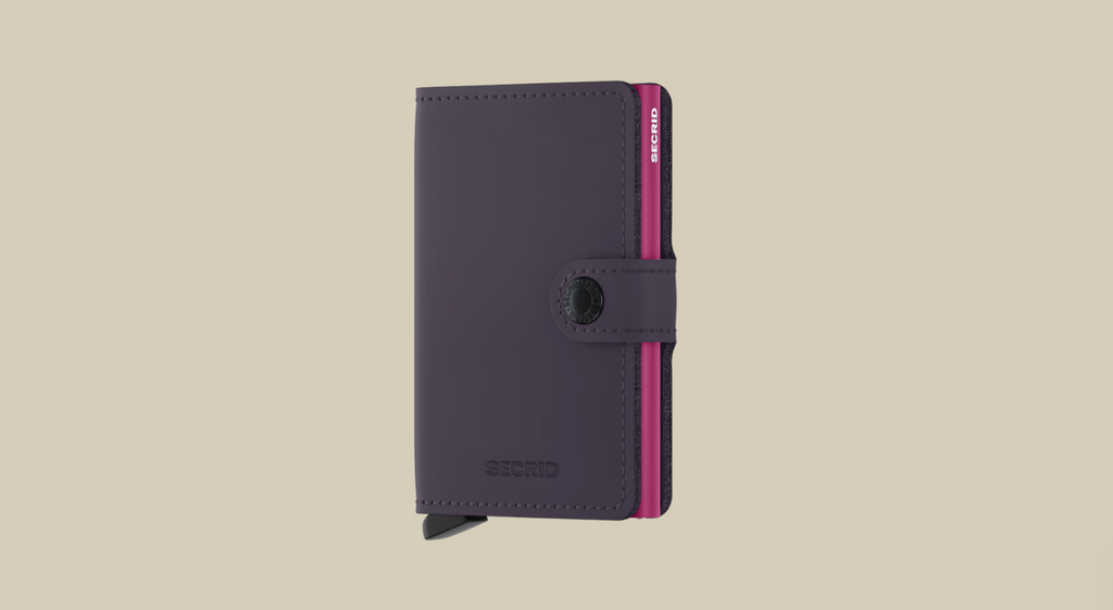 SECRID MINI WALLET - MATTE DARK PURPLE FUSHIA