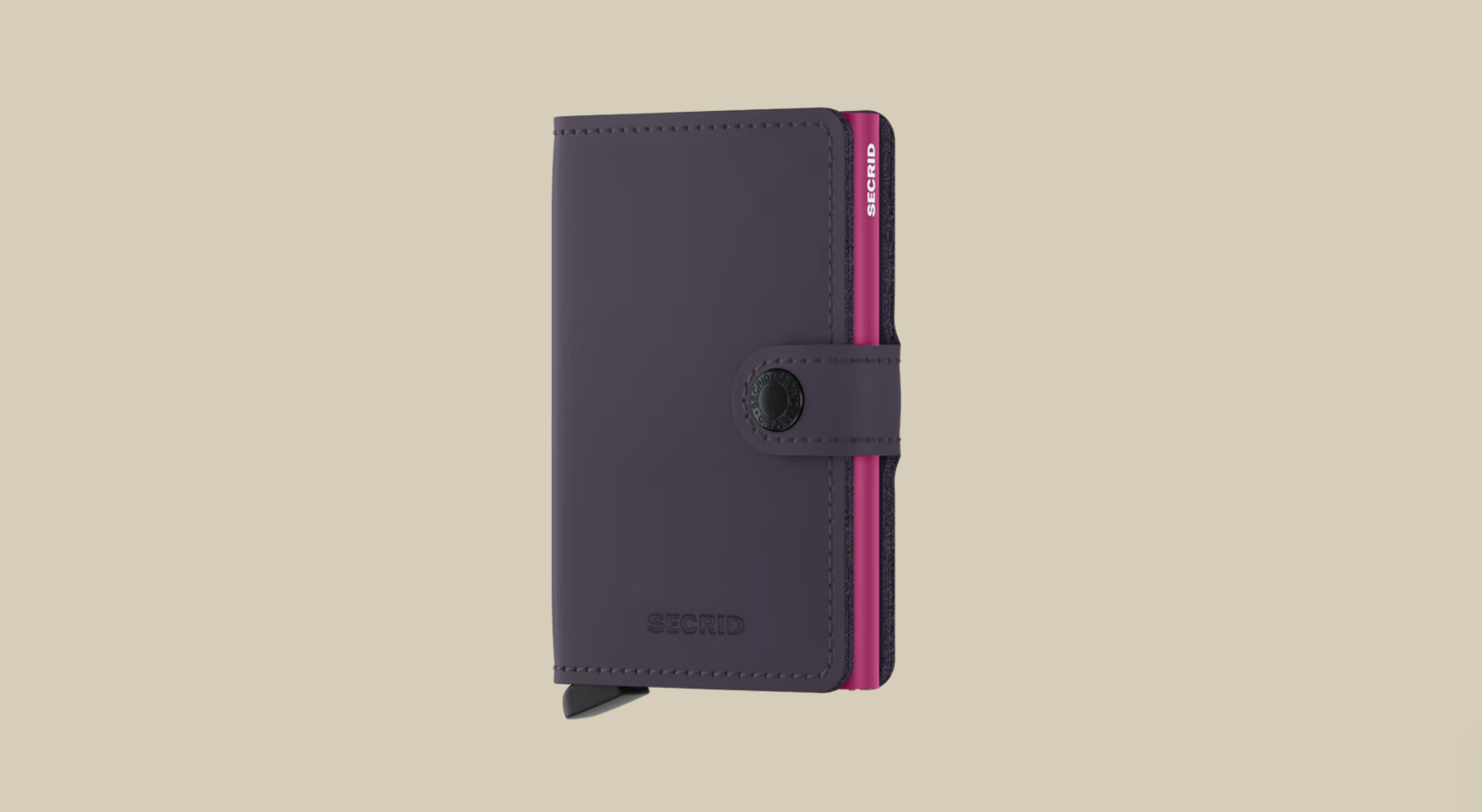 SECRID MINI WALLET - MATTE DARK PURPLE FUSHIA