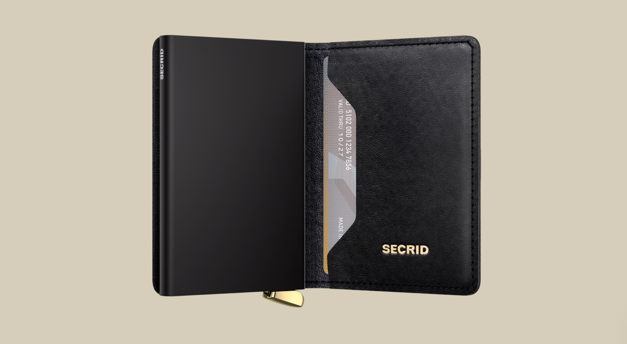 SECRID SLIM WALLET - EMBOSS DIAMOND BLACK