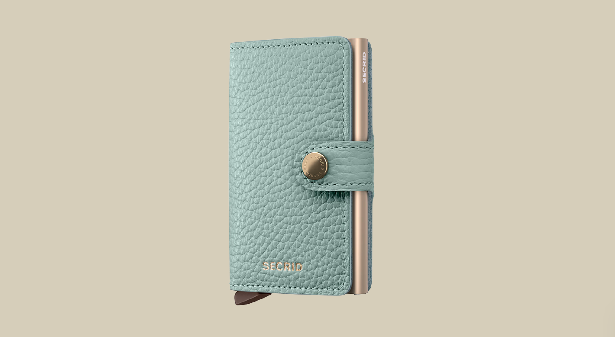 SECRID MINI WALLET - PEBBLE SEA GREEN