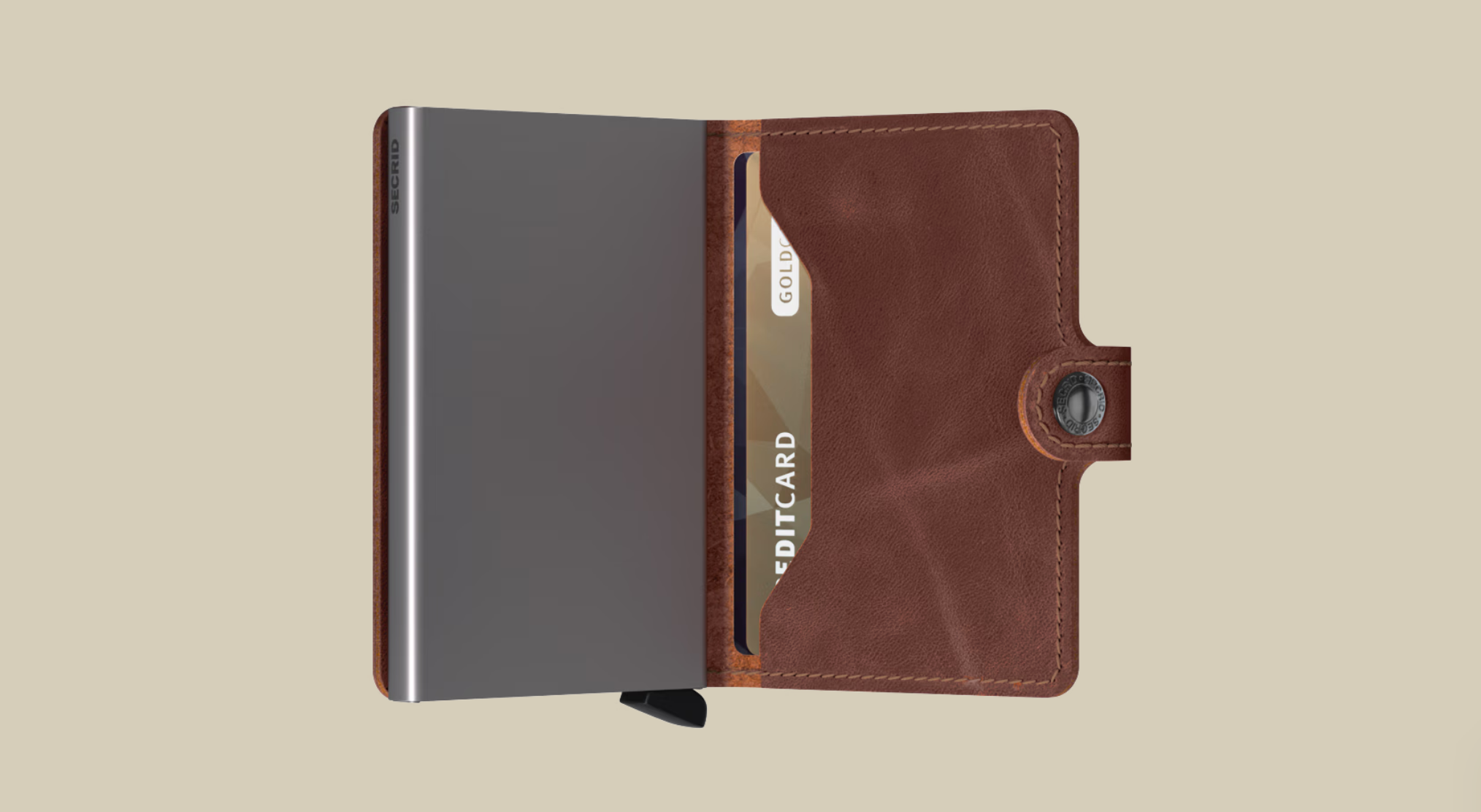 SECRID MINI WALLET - VINTAGE BROWN