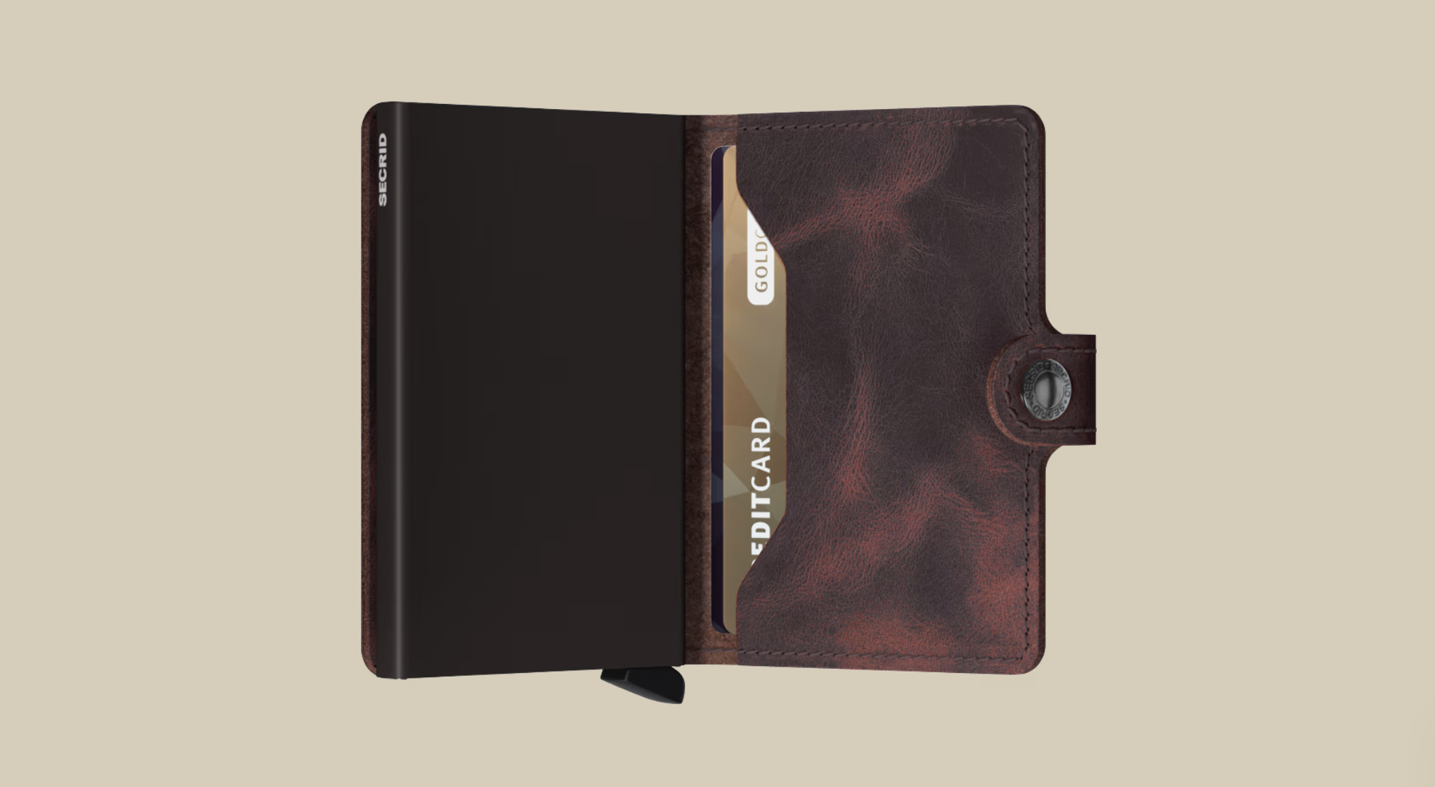 SECRID MINI WALLET - VINTAGE CHOCOLATE