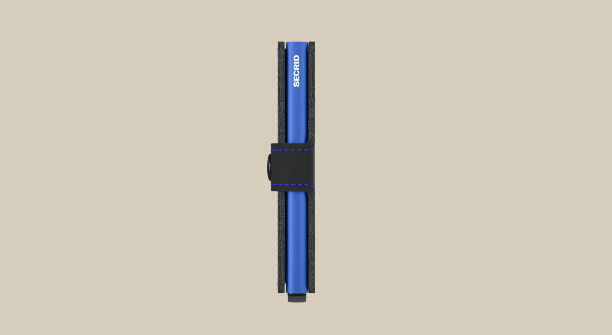 SECRID MINI WALLET -  MATTE BLACK & BLUE