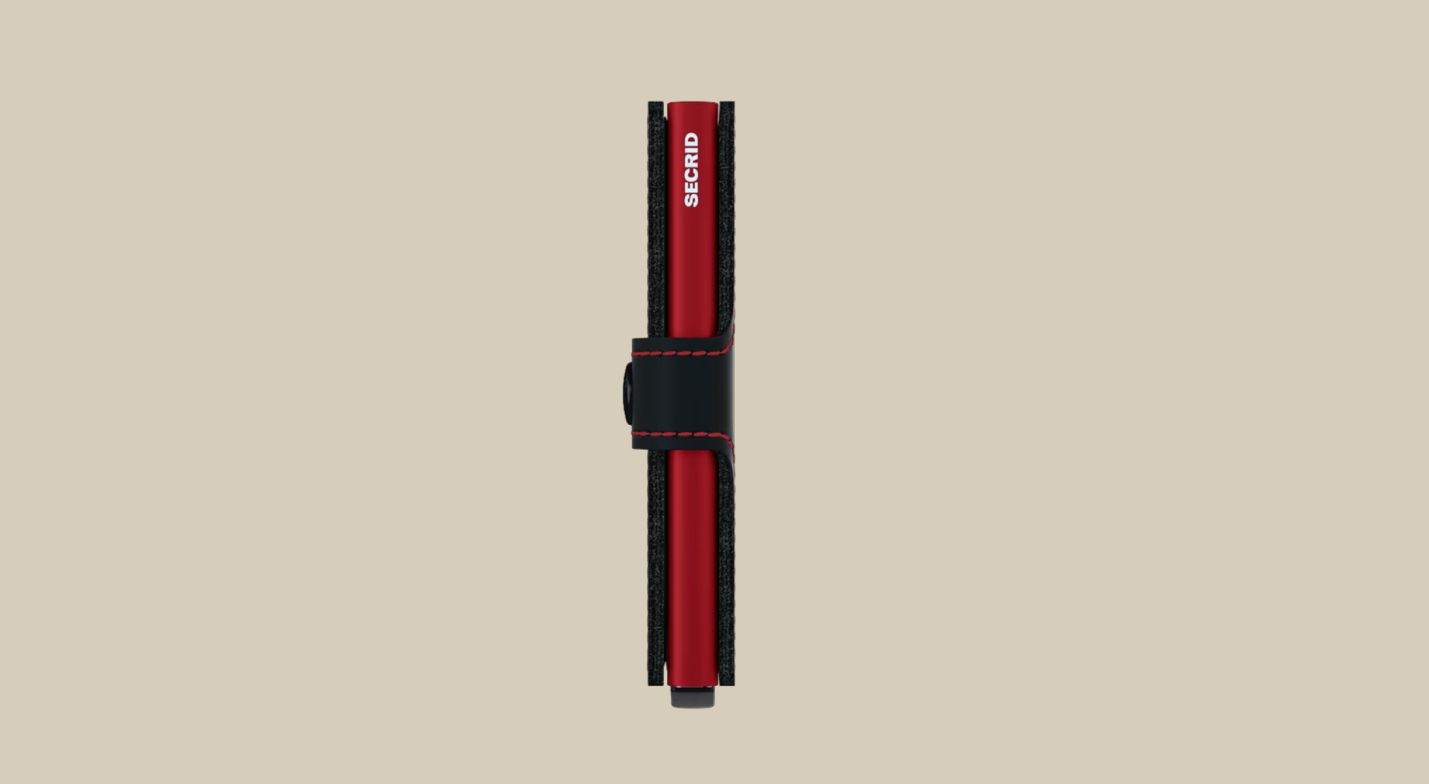 SECRID MINI WALLET - MATTE BLACK & RED
