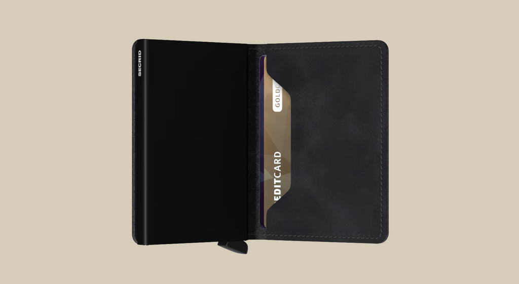 SECRID SLIM WALLET - VINTAGE BLACK