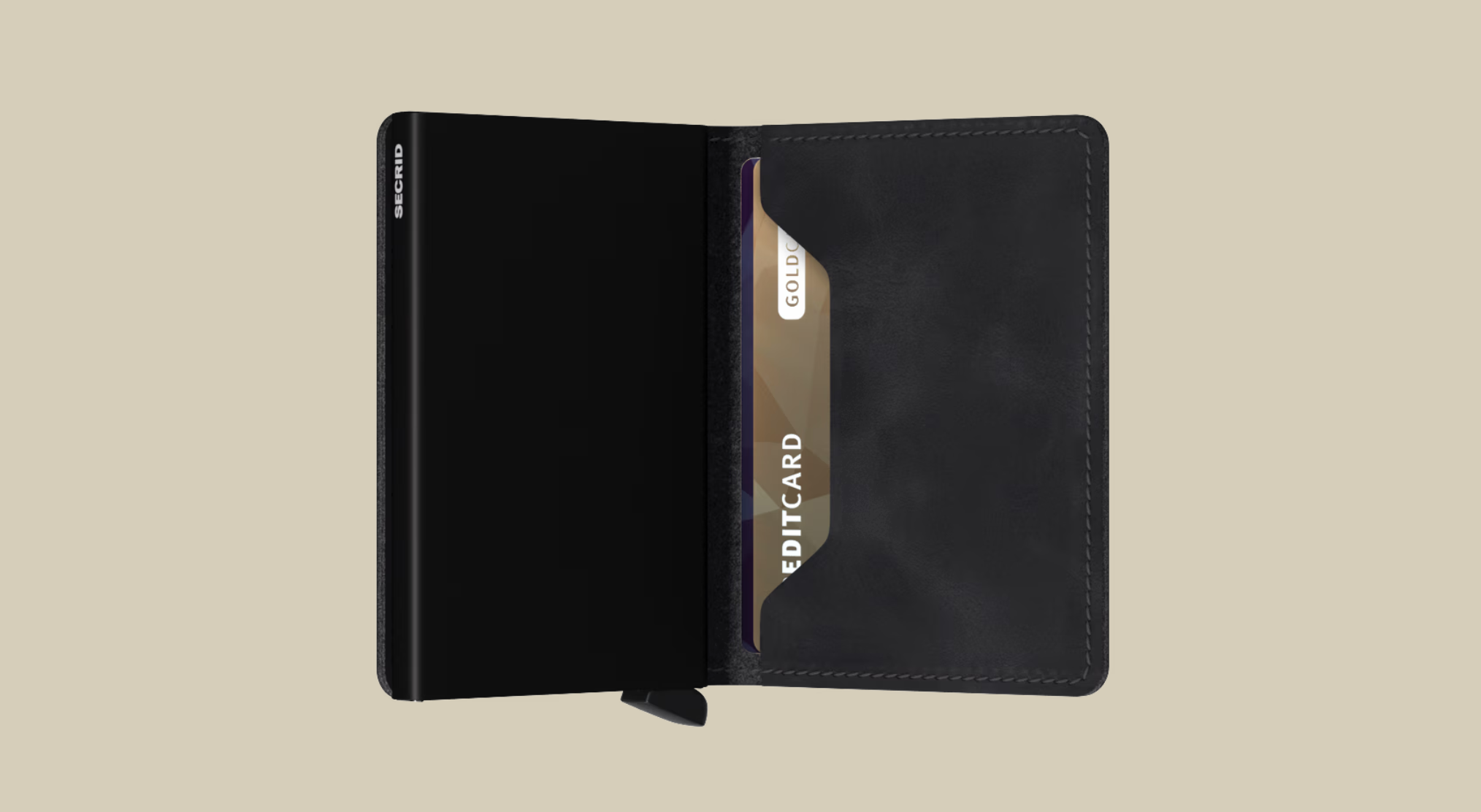 SECRID SLIM WALLET - VINTAGE BLACK