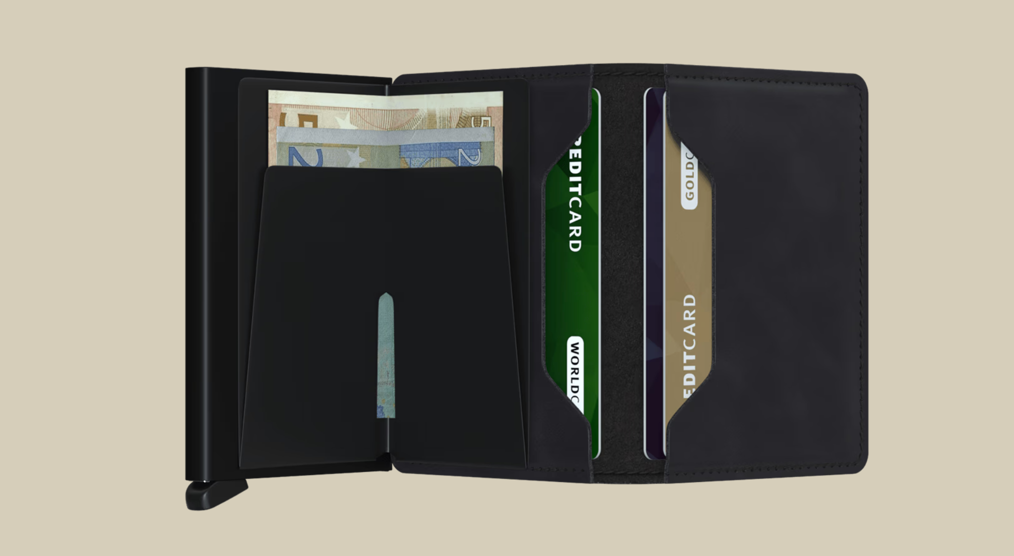 SECRID SLIM WALLET - VINTAGE BLACK