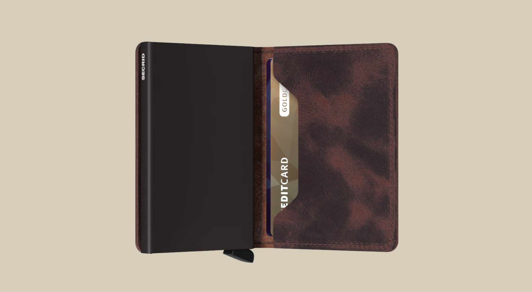 SECRID SLIM WALLET - VINTAGE CHOCOLATE