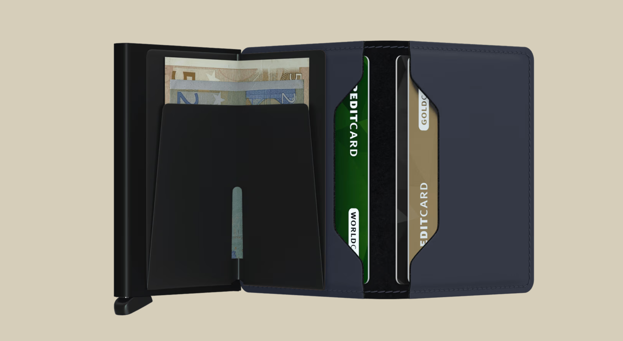 SECRID SLIM WALLET - MATTE NIGHTBLUE