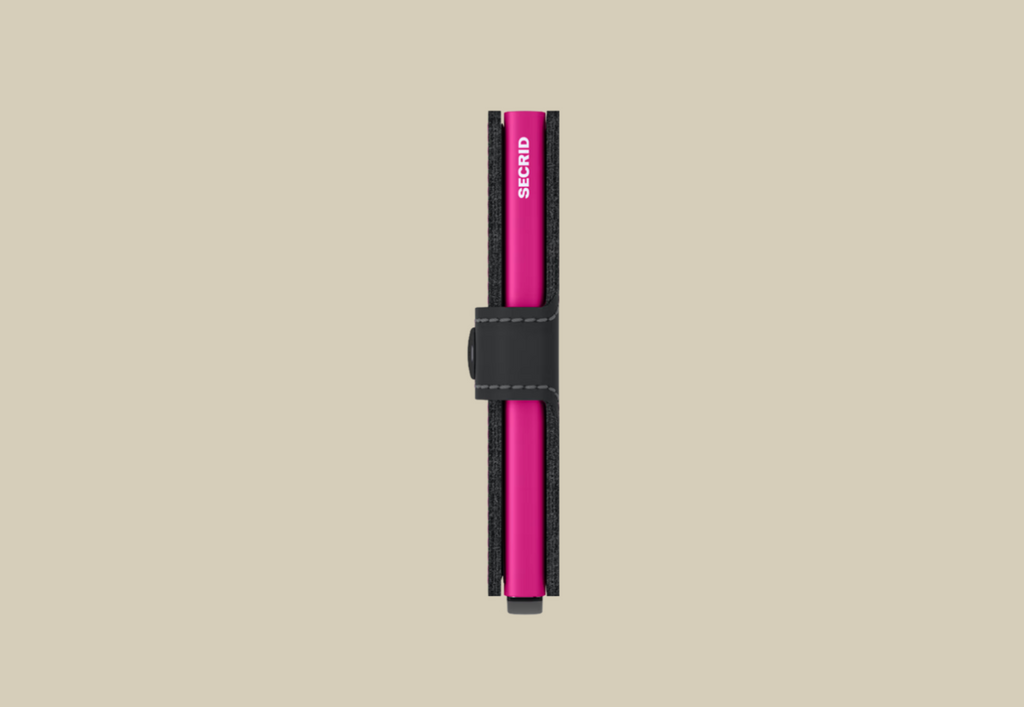 Secrid Miniwallet - Matte Black Fushsia