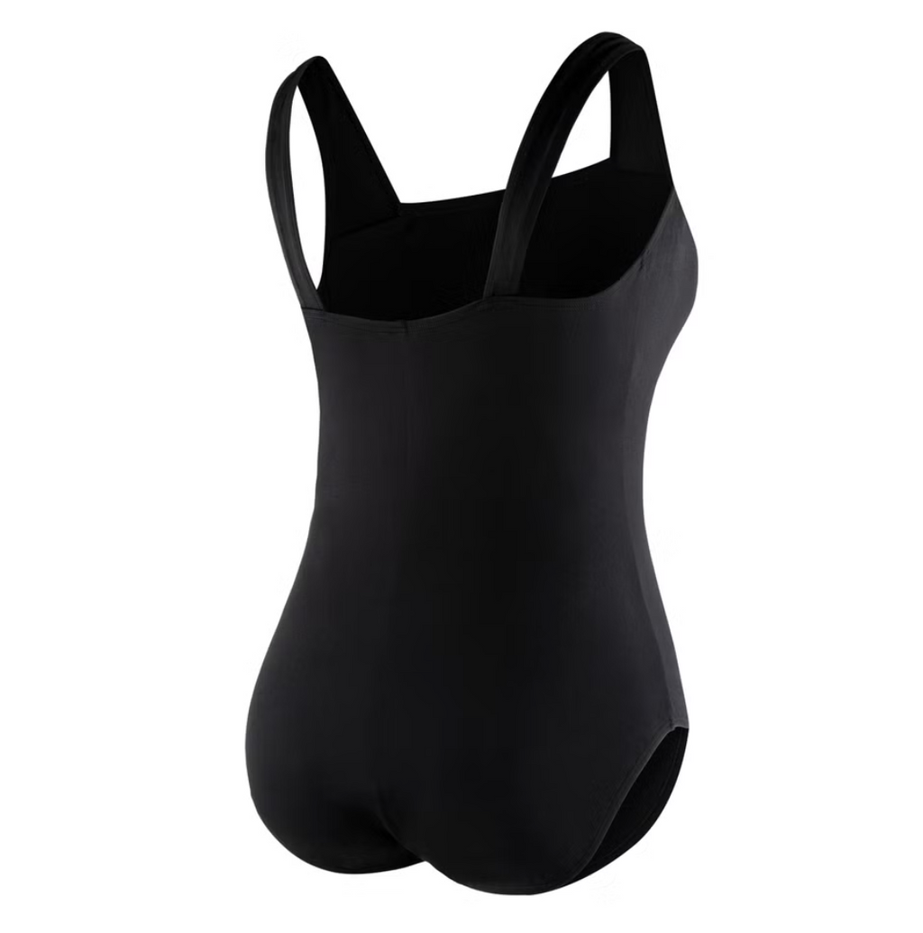 Speedo Women's Plus Solid Shirred Tank One Piece