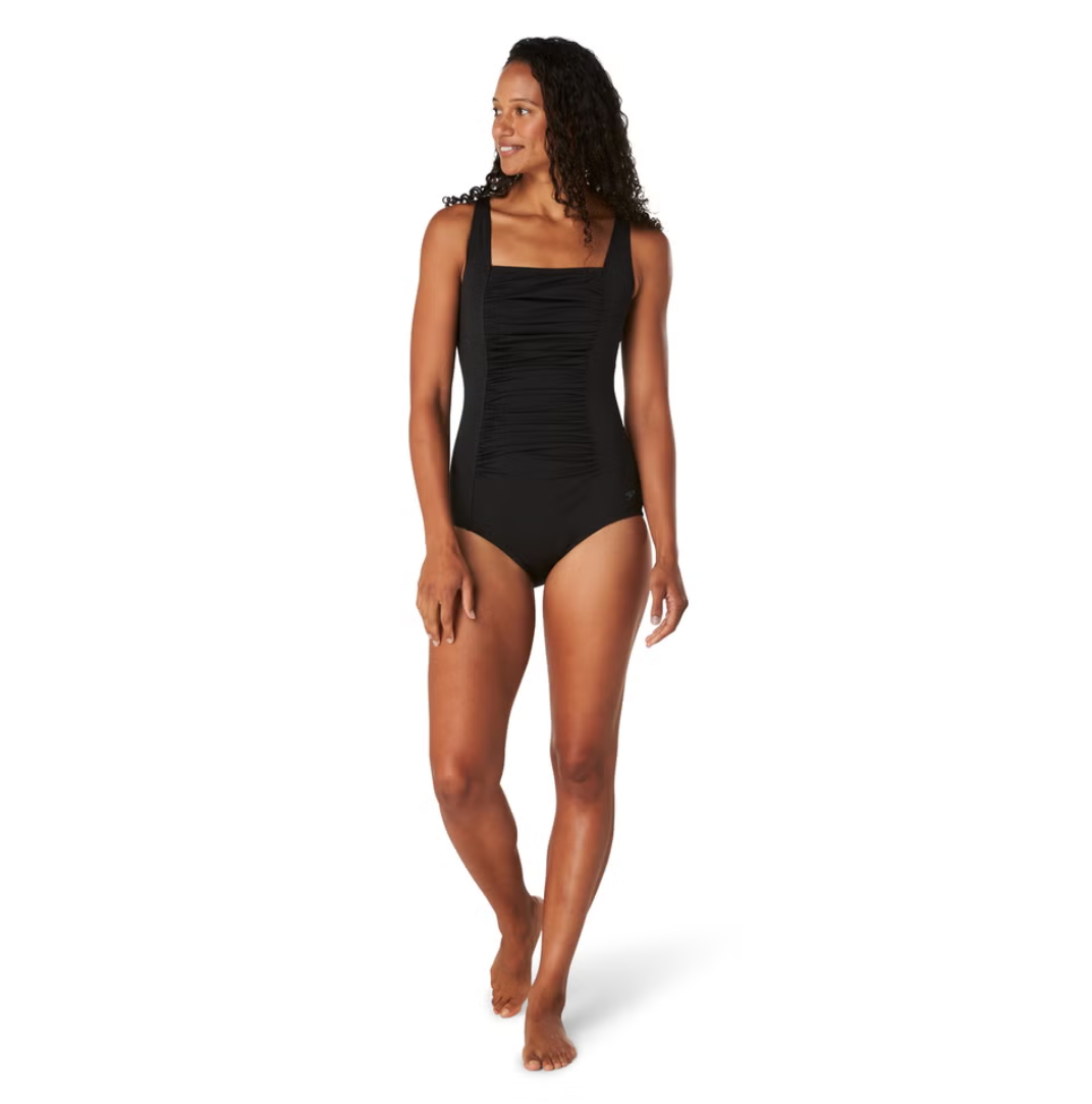 Speedo Women's Adjustable Shirred One Piece