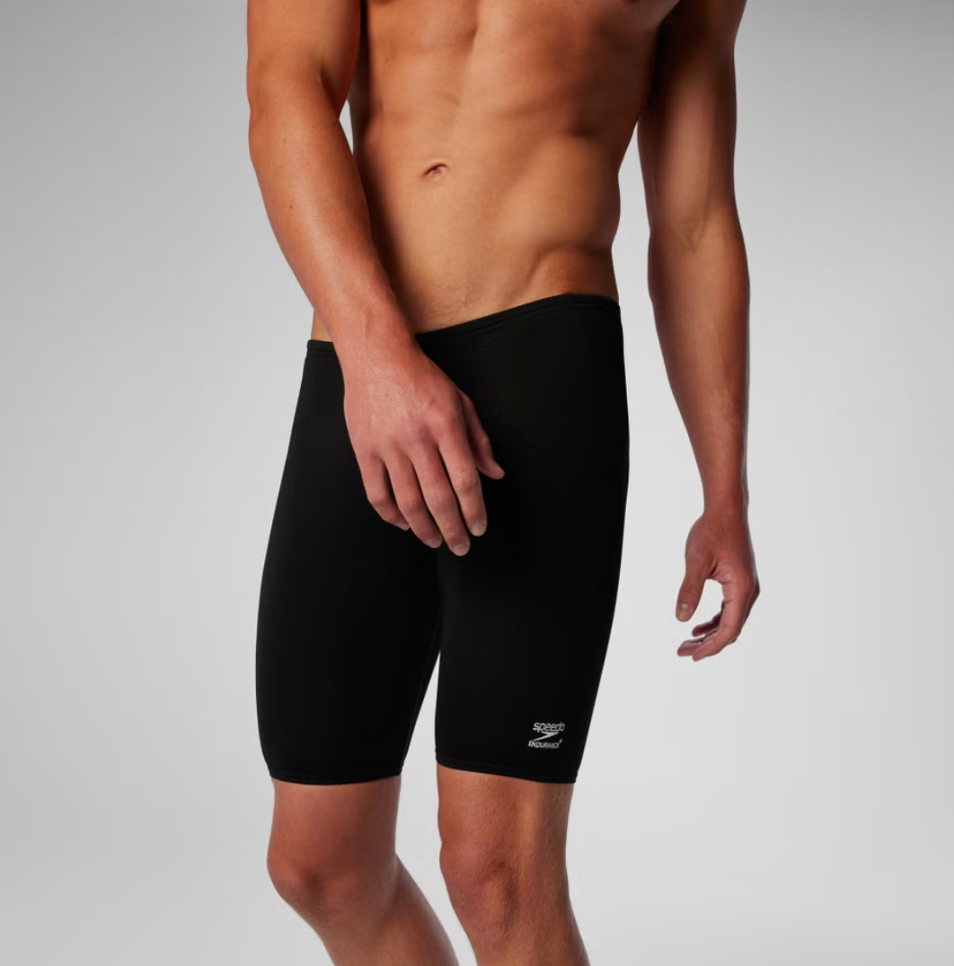 Speedo Men's Solid Adult Jammer Black