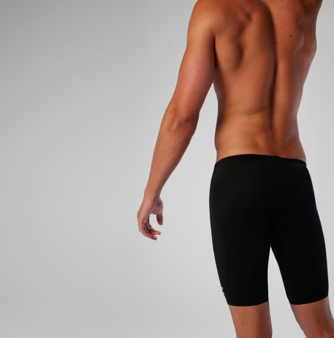 Speedo Men's Solid Adult Jammer Black