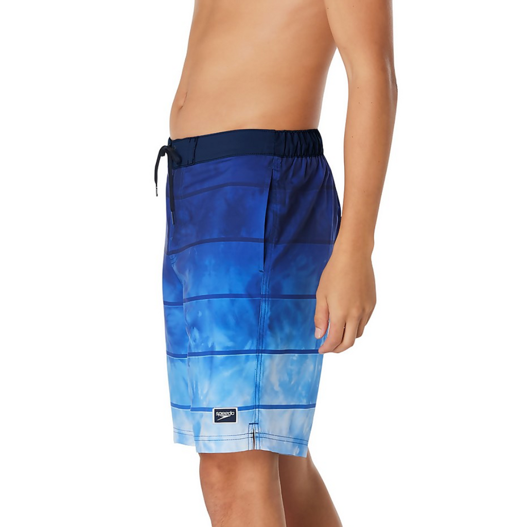 Speedo Men's Strake Tie Dye Bondi Basin Boardshort 20" Blue
