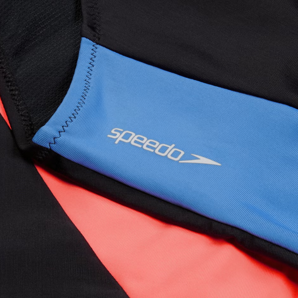 Speedo Women's Long Sleeve Zip One Piece Black