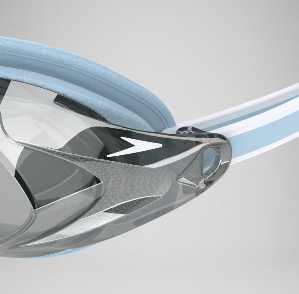 Speedo Womens Vanquisher 3.0 Mirror Goggles Blue/Grey