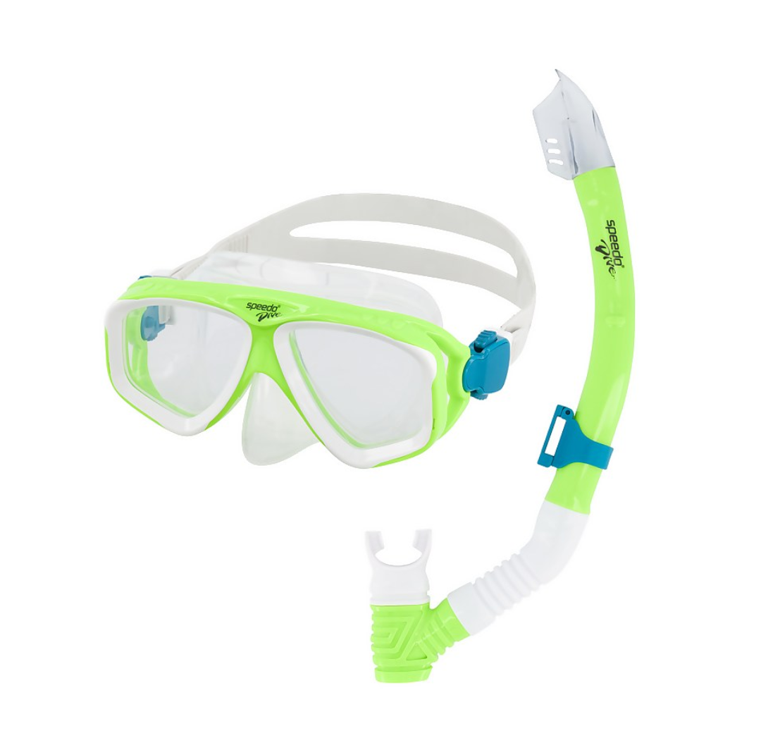 Speedo Junior Adventure Mask & Snorkel Lime