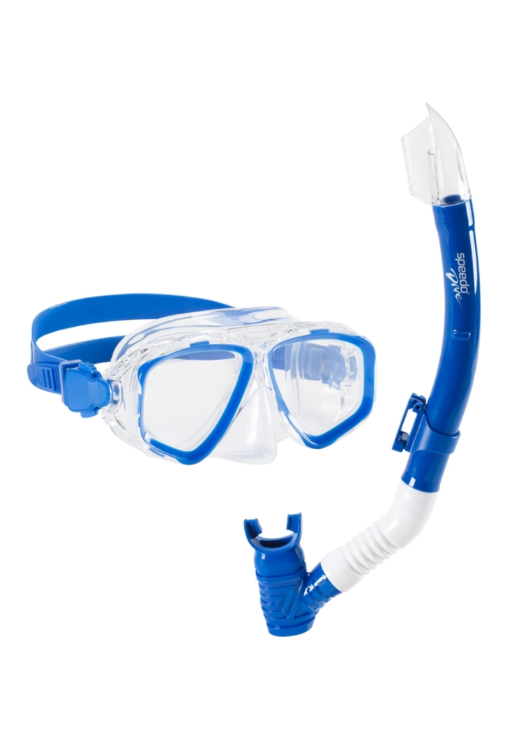 Speedo Junior Adventure Mask & Snorkel Set Blue