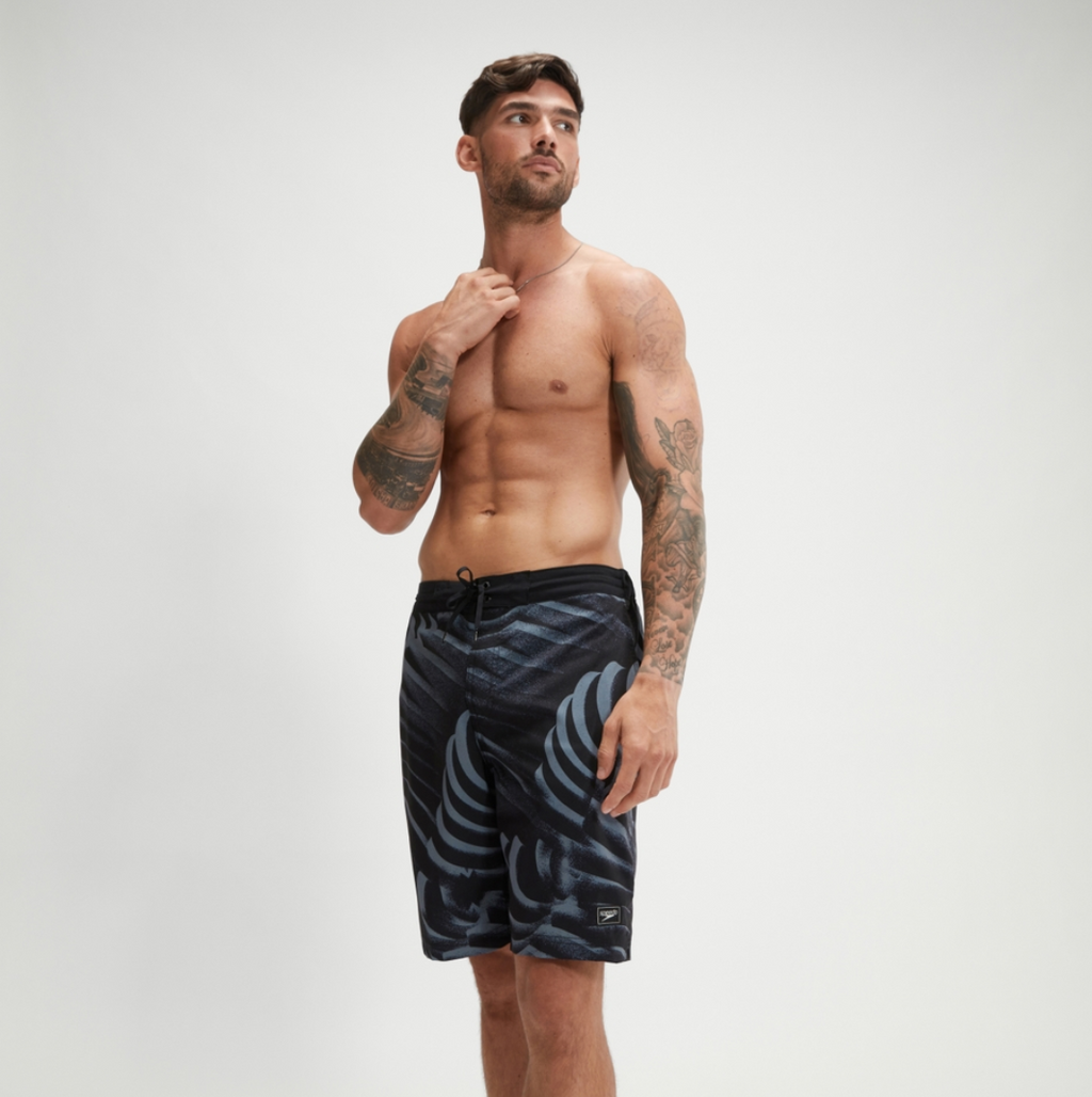 Speedo Printed Bondi Basin Boardshort 20" Grey