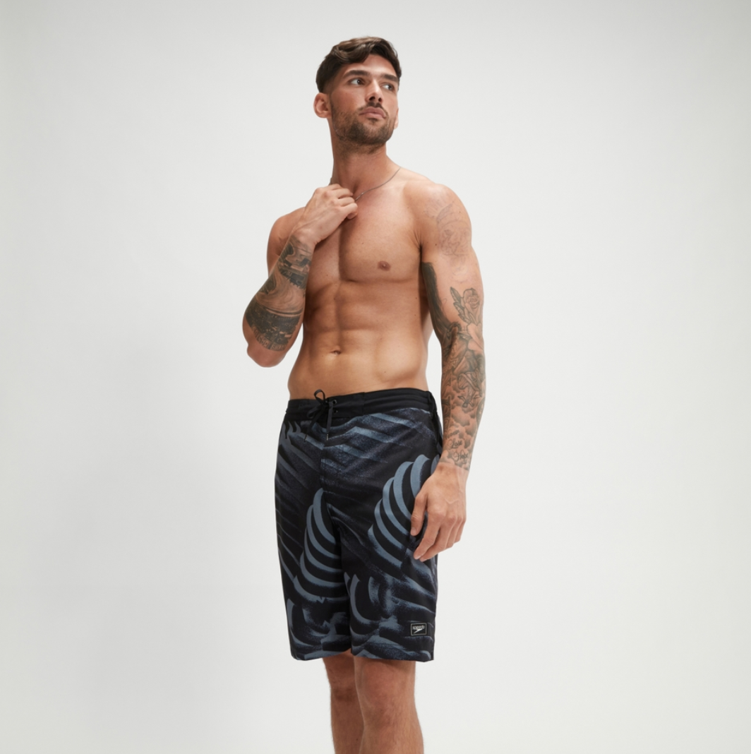 Speedo Printed Bondi Basin Boardshort 20" Grey