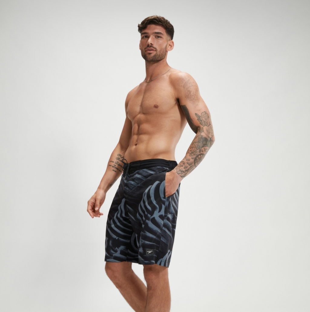 Speedo Printed Bondi Basin Boardshort 20" Grey