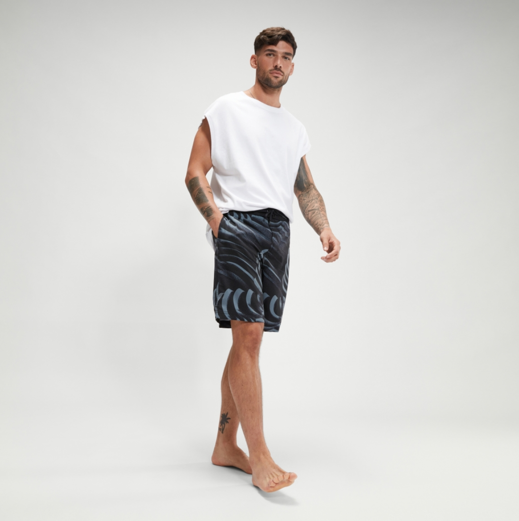Speedo Printed Bondi Basin Boardshort 20" Grey