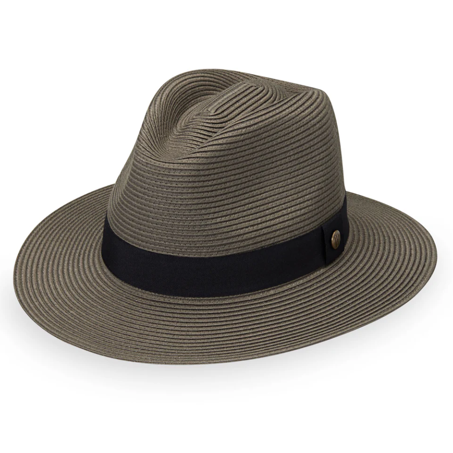 Wallaroo Palm Beach Fedora Sun Hat Olive