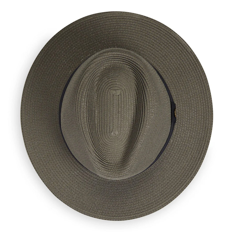 Wallaroo Palm Beach Fedora Sun Hat Olive
