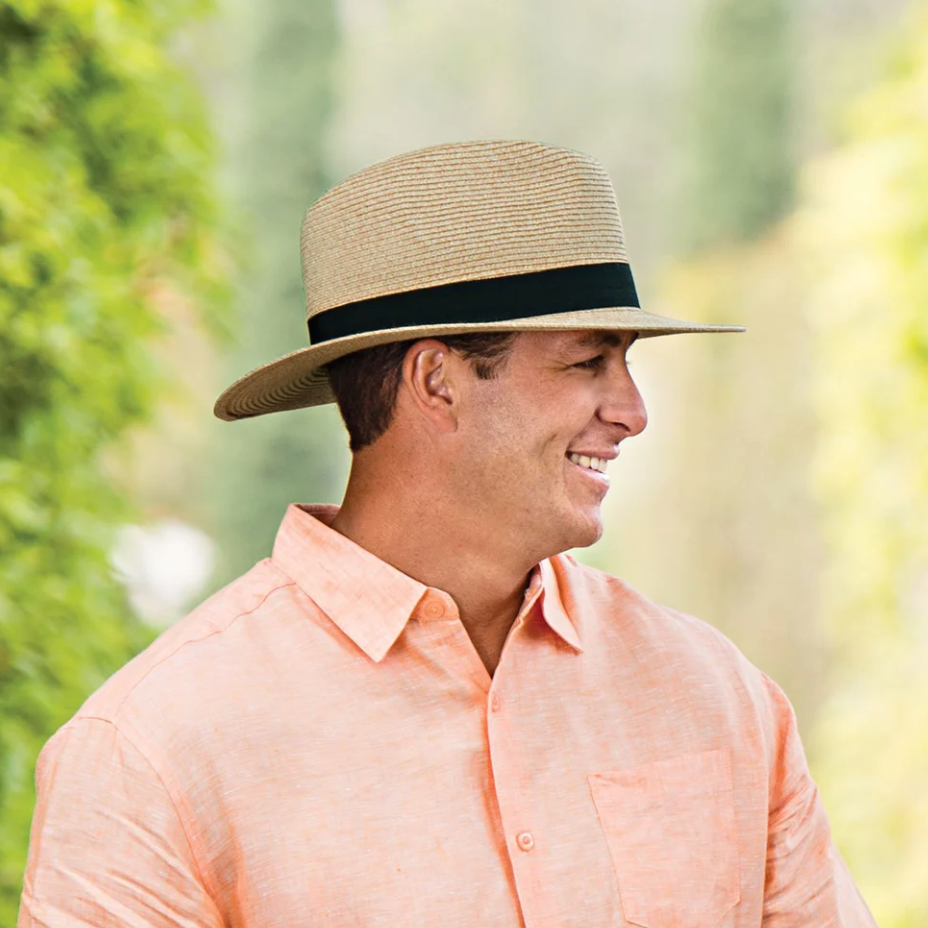 Wallaroo Palm Beach Fedora Sun Hat Beige