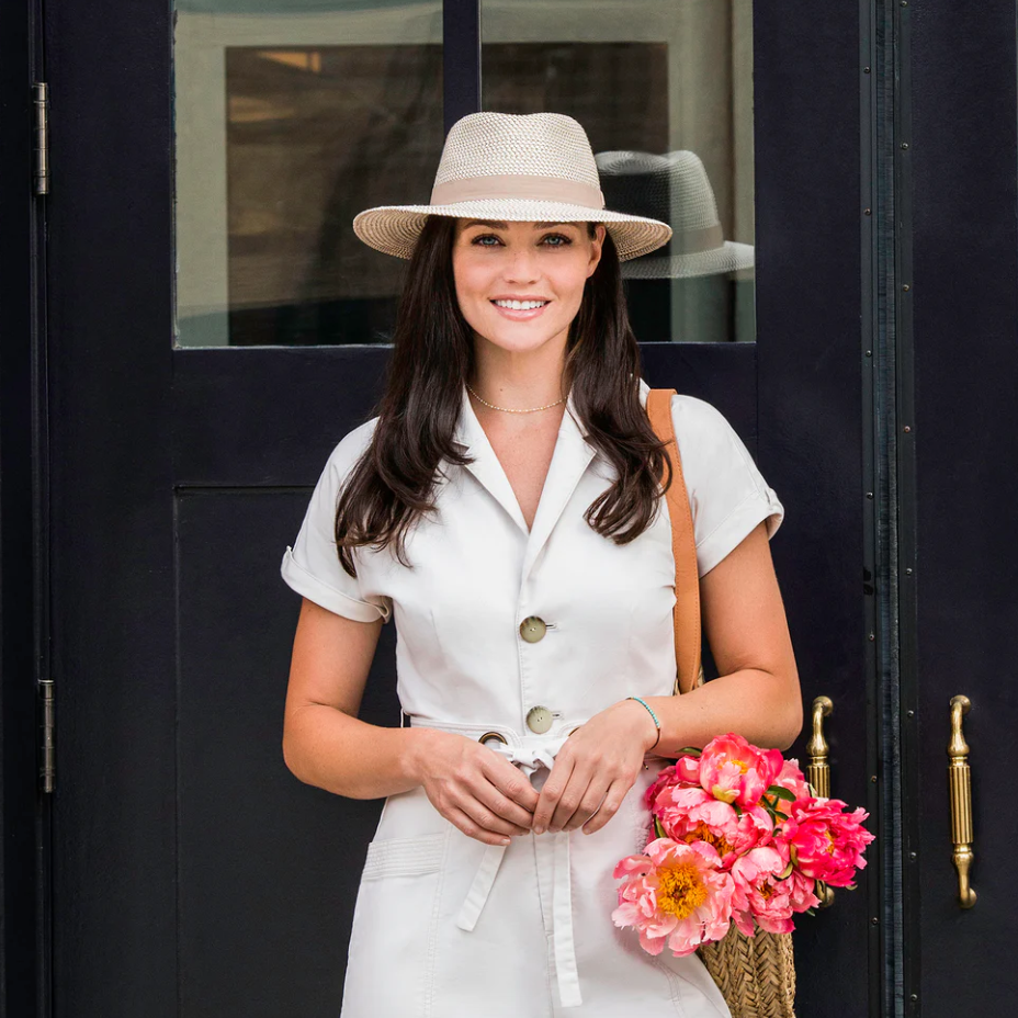 Wallaroo UPF Petite Charlie Fedora Ivory/Taupe